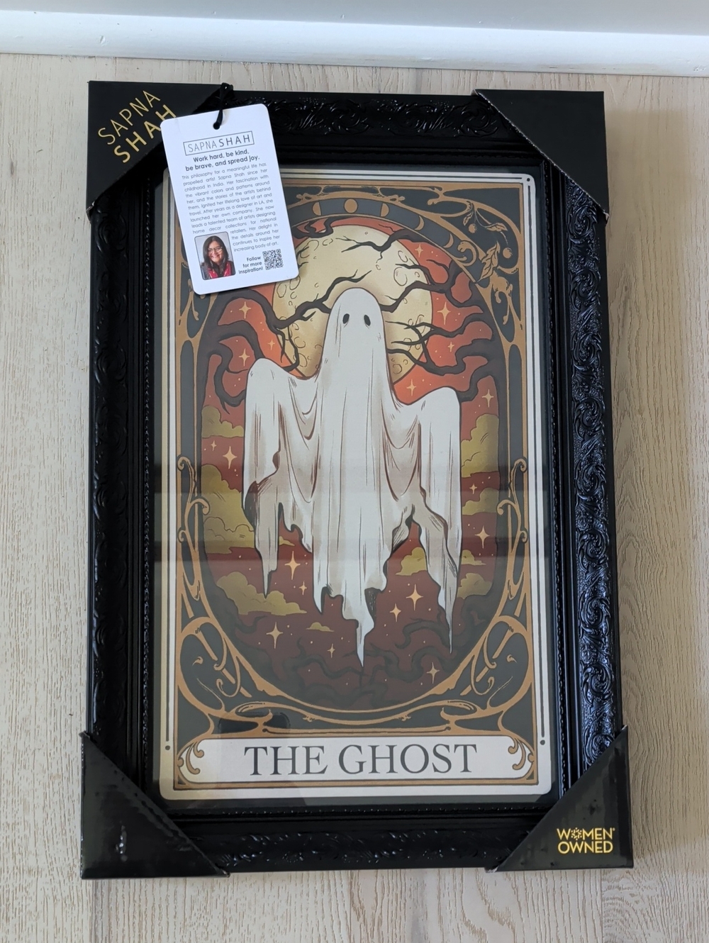 Sapna Shah - The Ghost Framed Art Print